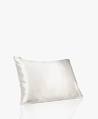 By Dariia Day Mulberry Silk Pillow Case - Powder White