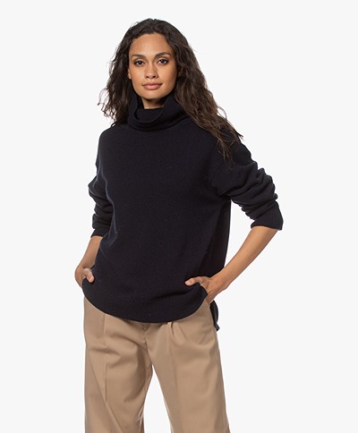 Filippa K Molly Wool Blend Turtleneck Sweater - Navy