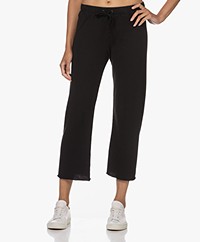 James Perse Vin Cutoff  French Terry Sweatpants - Black