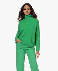 Drykorn Liora Virgin Wool Turtleneck Sweater - Green
