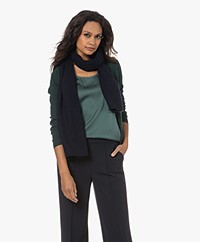 Repeat Organic Cashmere Scarf - Navy