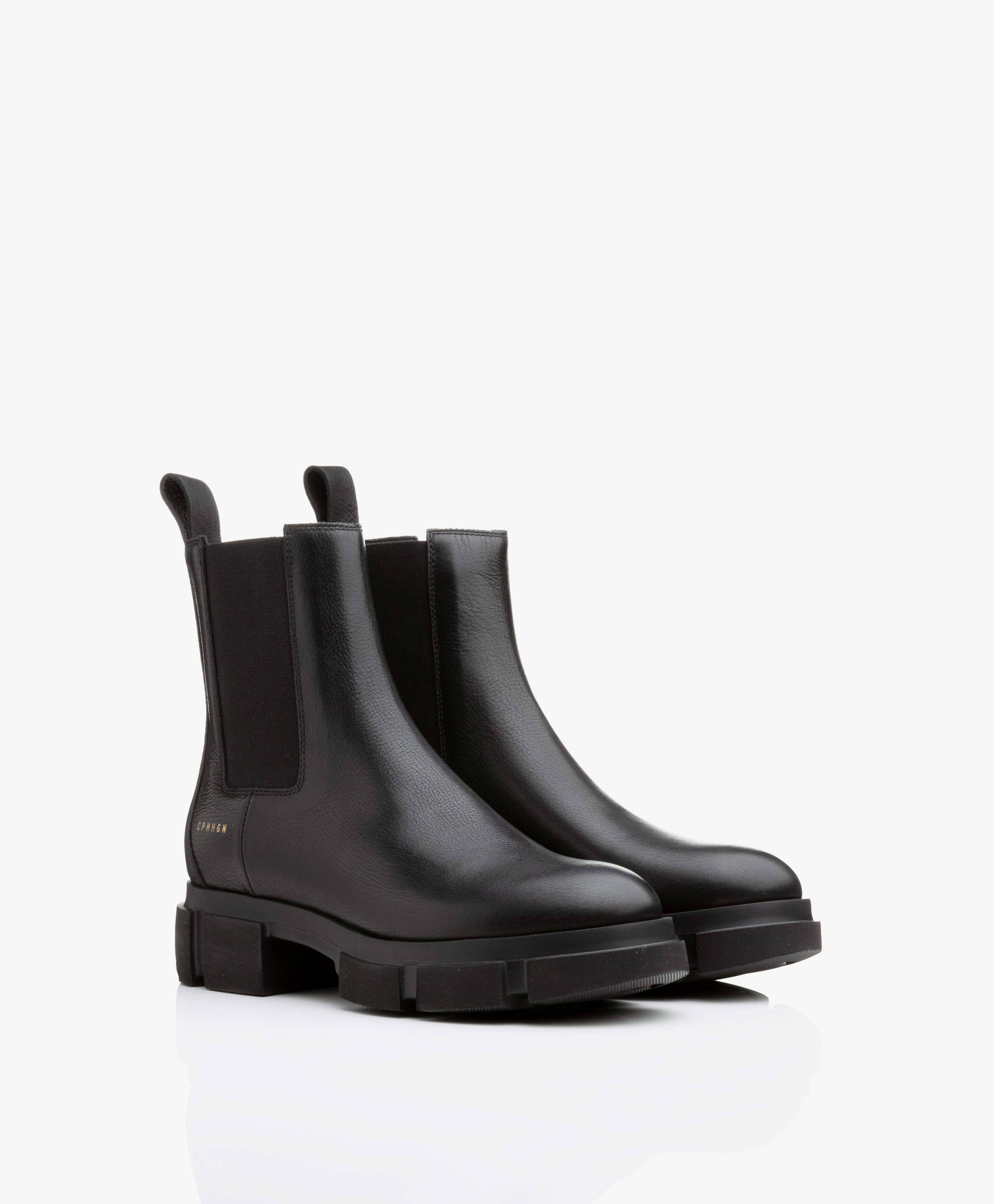 Copenhagen Studios Leather Chelsea Boots - Black - cph570