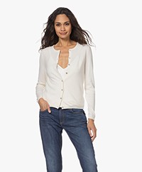 Resort Finest Lucca Cashmere Basic Vest - Ecru