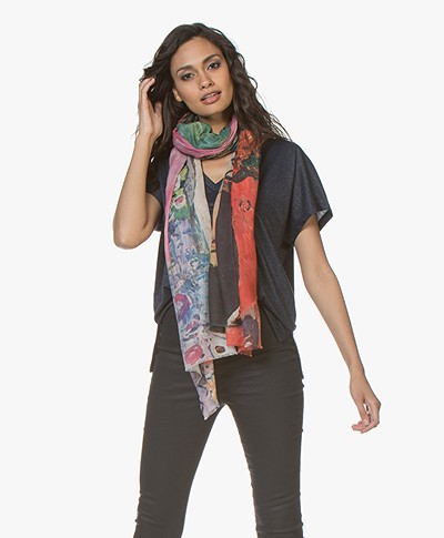 LaSalle Modal Blend Scarf with Print - Women