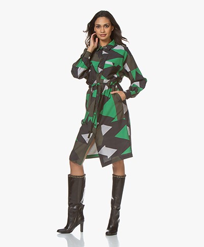 Closed Ronnie Printed Shirt Dress - Multi Color