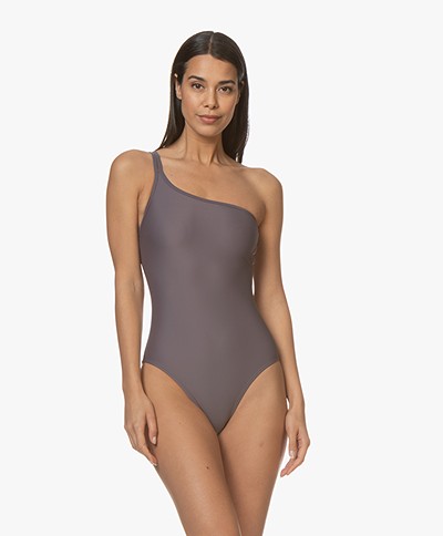 Filippa K Soft Sport Asymmetric Swimsuit - Mauve
