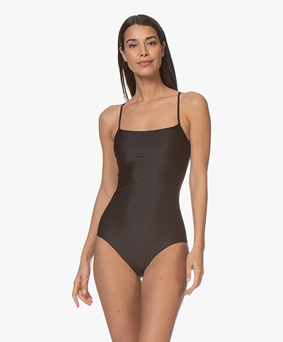 Filippa K Soft Sport Shiny Strap Swimsuit - Black