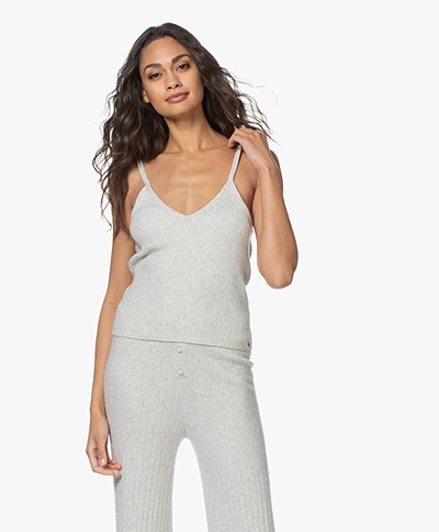 Love Stories Penny Knitted Camisole - Grey Melange 