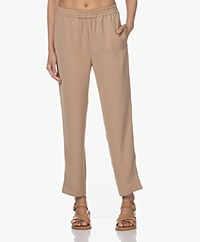 By Malene Birger Anglet Pull-on Twill Pants - Cinnamon Brown