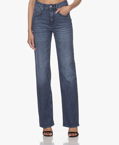 Drykorn Crest Straight High-rise Jeans - Blue