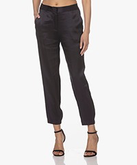 JapanTKY Whoko Satijnen Broek - Donkerblauw