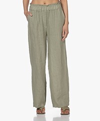 by-bar Robyn Loose-fit Linen Pants - Olive