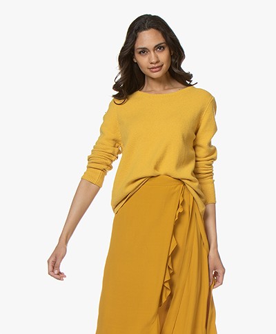 Sibin/Linnebjerg Melfi Sweater with Cashmere - Yellow