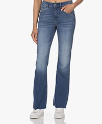 Drykorn Far Bootcut Stretch Jeans - Medium Blauw