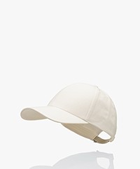 Varsity Headwear Linen Cap - Shell White