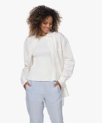Woman by Earn Floor Cotton-Linen Blend Shirt - Off-white