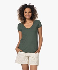 Drykorn Avivi Slub Jersey T-shirt - Groen