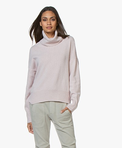 LaSalle Loose-fit Turtleneck Sweater in Wool and Cashmere - Aurora