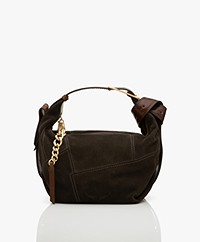 Zadig & Voltaire Le Cecilia Suède Patchwork Tas - Timeless Brown