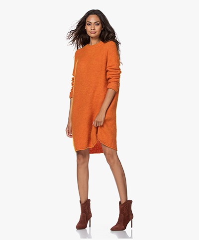 American Vintage East Alpaca Blend Knitted Dress - Quince