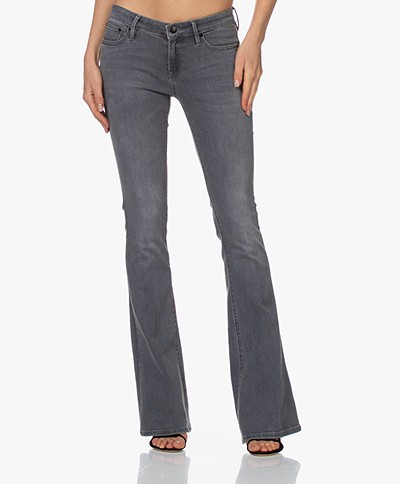 Denham Farrah Super Flare Fit Jeans - Grijs