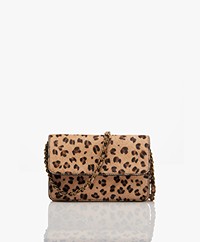 by-bar Loua Hairy Structured Crossbody Bag - Leopard
