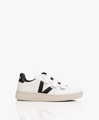 VEJA V-Lock Leather Sneakers - Extra White/Black