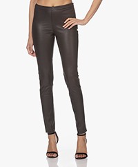 LaSalle Leather Slim-fit Pants - Choco