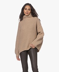 ANINE BING Sydney Oversized Sweater - Camel
