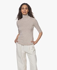 Filippa K Merino Elbow Sleeve Sweater - Beige Melange