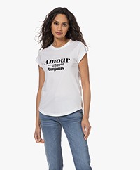 Zadig & Voltaire Skinny Amour Toujours T-shirt - Wit