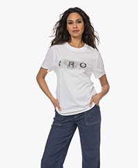 IRO Marcella Korte Mouwen Logo T-shirt - Wit