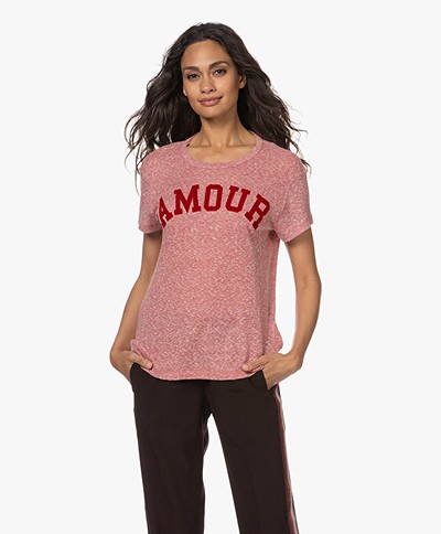 Zadig & Voltaire Walk Amour Print T-shirt - Rose Tea