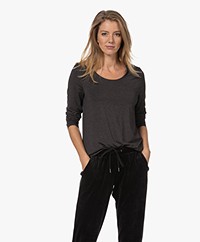 HANRO Natural Elegance Longsleeve - Caviar