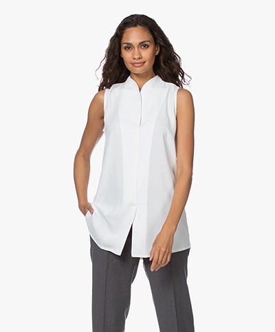Woman By Earn Lot Sleeveless Blouse - Off-white