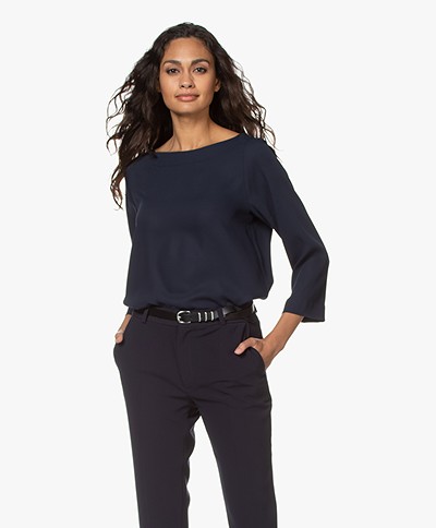 Woman by Earn Liva Boothals Blouse - Navy