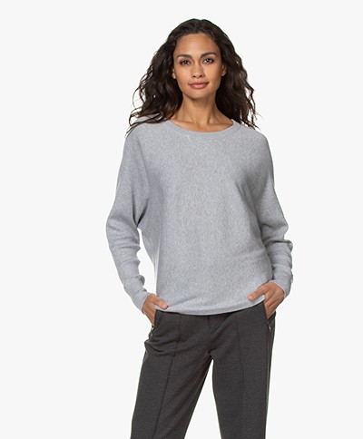 Filippa K Soft Sport Warm-up Cotton Blend Sweater - Light Grey