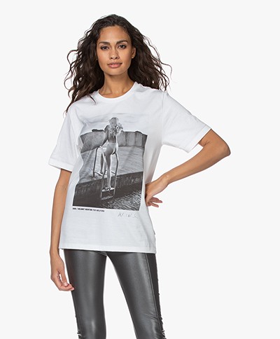 Wolford Limited Edition Helmut Newton T-shirt - Multi Grey 