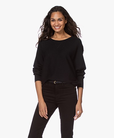 Filippa K Soft Sport Warm-up Cotton Blend Sweater - Black