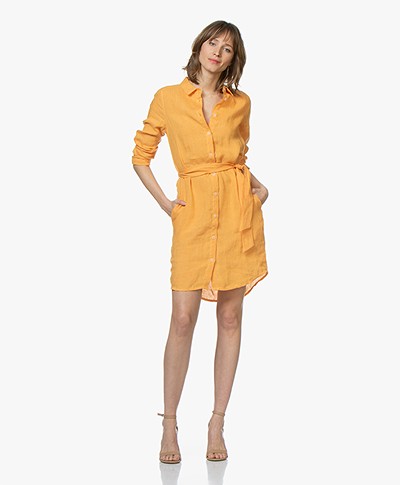 Josephine & Co Coen Linen Shirt Dress - Golden Yellow