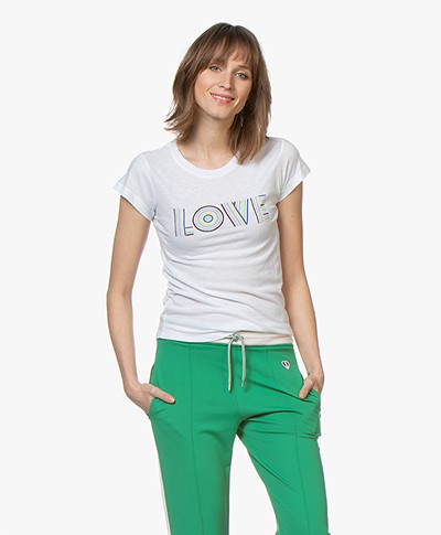 Zadig & Voltaire Skinny Love Print T-shirt - Wit 