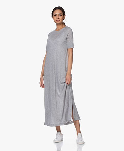 Drykorn Jannie Lyocell Maxi A-line Dress - Grey Melange 