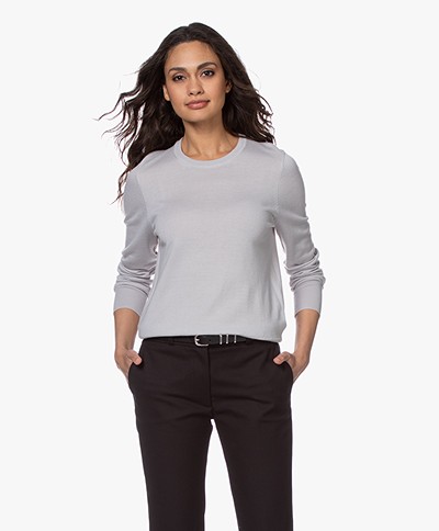 Filippa K  Merino R-neck Sweater - Sterling Grey