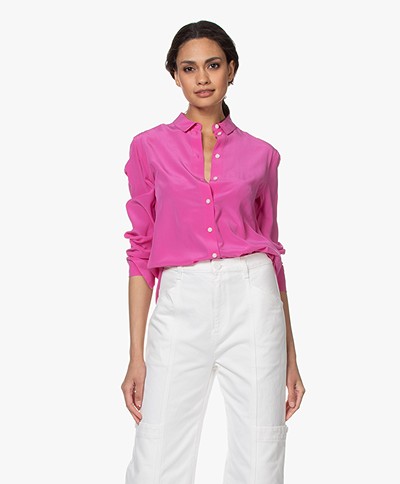 By Malene Birger Cologne Silk Shirt - Vibrant Pink