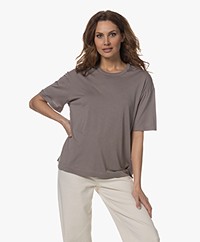 Citizens of Humanity Elisabetta Modal-Cotton T-shirt - Taupe