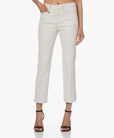 Drykorn Basket Cropped Coated Pants - Papyrus