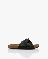 Closed Kyomi Leather Sandals - Black