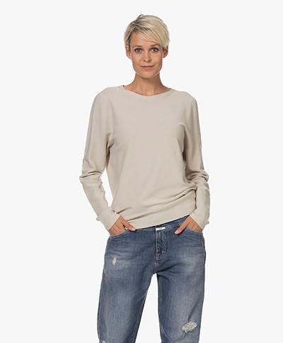 LaSalle Sleeveless Viscose Blend Sweater - Natural