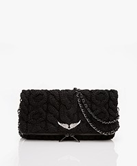 Zadig & Voltaire Rock Knitted Shoulder Bag/Clutch - Black