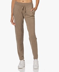 Repeat Organic Cashmere Knitted Sweatpants - Taupe